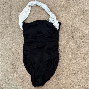 Stylish Black and White One Piece